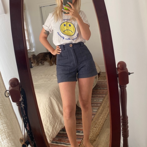 Classic Blue Women's Shorts - Picture 3 of 5